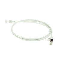 ACT Grijze 3 meter LSZH U/FTP CAT6A datacenter slimline patchkabel snagless met RJ45 connectoren - thumbnail