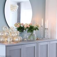 Tafellamp &apos;Gross&apos; By Rydens glas design modern tafellamp bollen 38 cm - thumbnail