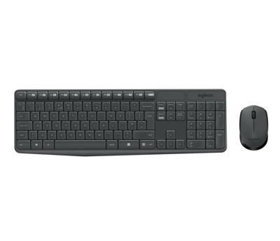 Toetsenbord en draadloze muis Logitech 920-007919 Grijs Qwerty Spaans QWERTY