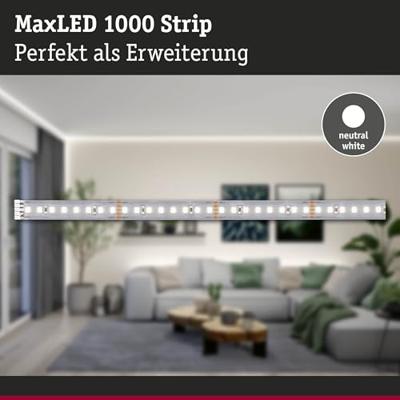 Paulmann MaxLED 1000 71250 LED-strip 24 V/DC 1 m Neutraalwit 1 stuk(s) Paulmann MaxLED 1000 71250 LED-strip 24 V/DC 1 m Neutraalwit 1 stuk(s)