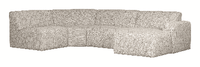 WOOOD Hoekbank 'Avelon' U-vorm, kleur Naturel