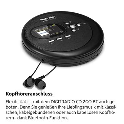 TechniSat Digitradio CD 2GO BT DAB radio Zwart