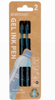 Econovo Gelpennen - blauw en zwart - 0.7mm - 2 stuks Econovo Gelpennen - blauw en zwart - 0.7mm - 2 stuks