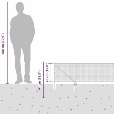 VidaXL Afrasteringspaal zilver 25 x 0,4 m (16 x 16 mm gaas) staal