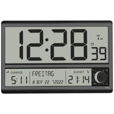 TFA Dostmann 60.4524.01 Wandklok Zendergestuurd 360 cm x 28 mm x 235 mm Zwart Groot display TFA Dostmann 60.4524.01 Wandklok Zendergestuurd 360 cm x 28 mm x 235 mm Zwart Groot display