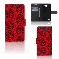LG Bello 2 Hoesje Red Roses - thumbnail