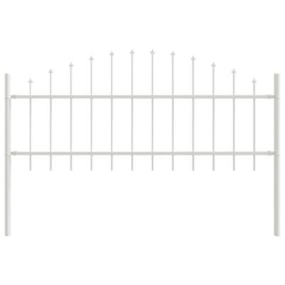VidaXL Tuinhek 3 pcs wit 170 x 140 cm gepoedercoat staal