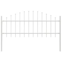 Tuinhek 2 pcs Wit 170 x 140 cm Gepoedercoat staal - thumbnail