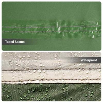 Gezinstent met dak Groen en Wit 576 x 325 x 213 cm