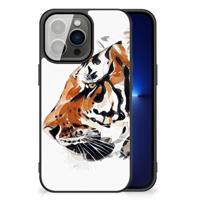 Kleurrijke Telefoonhoesje iPhone 13 Pro Watercolor Tiger - thumbnail