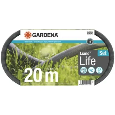 Gardena Tuinslang Liano Life Textiel 20m Set Gardena Tuinslang Liano Life Textiel 20m Set