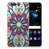 Huawei P10 Plus TPU Case Purple Flower - thumbnail