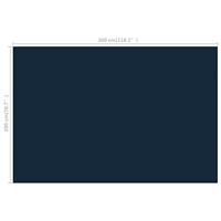 VidaXL Zwembadfolie solar drijvend 300x200 cm pe zwart en blauw - thumbnail