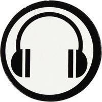 Creativ Company Label, d 25 mm, wit/zwart, 20 stuk/ 1 doos - thumbnail