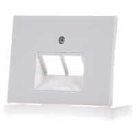 Centraalplaat UAE doos 2 x RJ45 Berker K1 polar wit 14097009