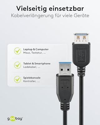 goobay USB 3.0 verlengkabel