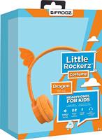 iFrogz - Kinderhoofdtelefoon 'Little Rockerz' in fantasierijke drakendesign, oranje - thumbnail