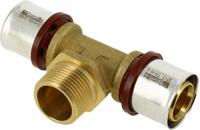 Bonfix Perskoppeling - 2x Alu-pers - 1x Buitendraad - T-koppeling - 32 x 1 x 32mm - thumbnail