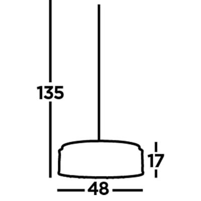 Searchlight Designvolle hanglampElise Ø 48cm - 8337-7CC