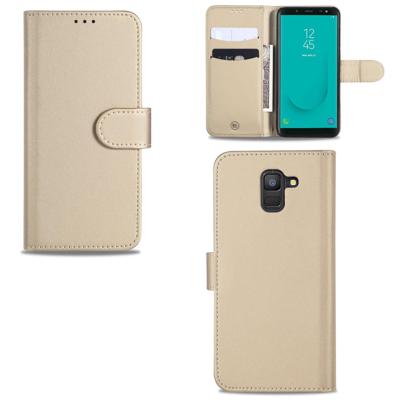 Samsung Galaxy J6 (2018) Hoesje Goud met Pasjeshouder Samsung Galaxy J6 (2018) Hoesje Goud met Pasjeshouder