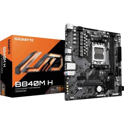 Gigabyte B840M H Moederbord Socket AMD AM5 Vormfactor Micro-ATX Moederbord chipset AMD® B840 Gigabyte B840M H Moederbord Socket AMD AM5 Vormfactor Micro-ATX Moederbord chipset AMD® B840