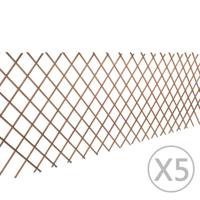 VidaXL Tuinlatwerk 5 st 180x90 cm wilg - thumbnail