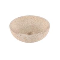 Differnz Terrazzo waskom - 40x40x15cm - rond - terrazzo - mat bruin/beige 38.010.56 - thumbnail
