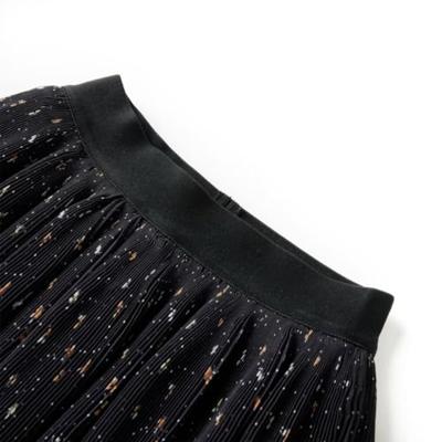 Kinderrokje met gelaagde ruches 92 zwart