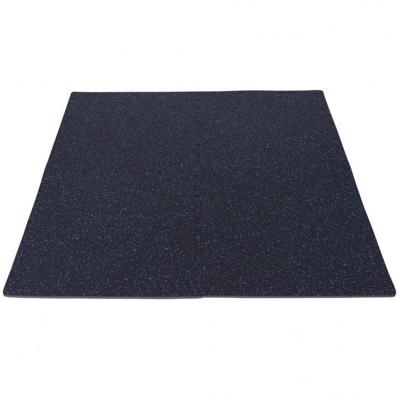 Sportschool Vloer Beschermingsmatten Rubber 4 matten + 8 eindstukken Blauw Sportschool Vloer Beschermingsmatten Rubber 4 matten + 8 eindstukken Blauw