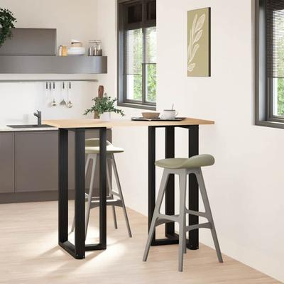 Bartafelpoten 2 st T-vormig 60x35x(111-112) cm staal zwart - thumbnail