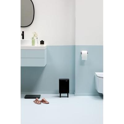 Brabantia Bo hi afvalemmer 4 liter met kunststof binnenemmer matt black - thumbnail