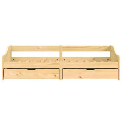 Slaapbank met 2 lades IRUN 90x200 cm massief grenenhout - thumbnail