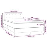 Boxspring met matras stof blauw 120x200 cm - thumbnail
