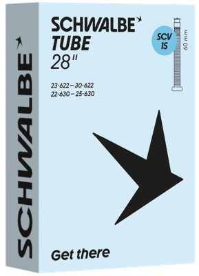 Binnenband Schwalbe SCV15 (28'') - 23/30-622/630 - 60 mm ventiel Binnenband Schwalbe SCV15 (28'') - 23/30-622/630 - 60 mm ventiel