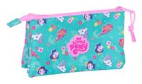 Pennenetui met 3 vakken My Little Pony Magic Roze Turkoois 22 x 12 x 3 cm - thumbnail