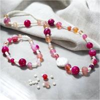 Creativ Company Https://www.cchobby.nl/mini-hobbyset-sieraden-halsketting-en-armband-roze-1-doos - thumbnail