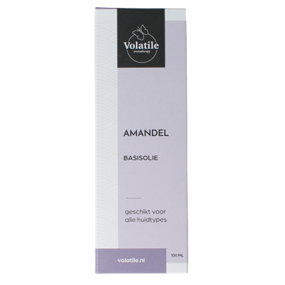Amandel basisolie glazen fles 100 Milliliter