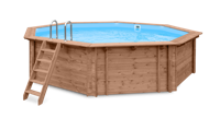 Luxe houten zwembad Kokomo Beach 560x517x129 cm- - Hout- Tuindeco - thumbnail
