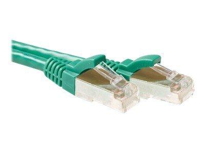 ACT Groene 1,5 meter SFTP CAT6A patchkabel snagless met RJ45 connectoren