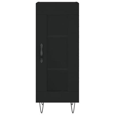 Dressoir 34,5x34x90 cm bewerkt hout zwart Dressoir 34,5x34x90 cm bewerkt hout zwart