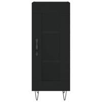 Dressoir 34,5x34x90 cm bewerkt hout zwart - thumbnail