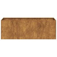 Plantenbak roestig 120x40x40 cm weervast staal - thumbnail