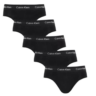 Calvin Klein 5-Pack Heren slips - Hip Brief - Zwarte heren onderbroeken katoen