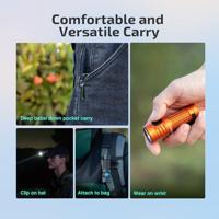 OLight Baton Turbo (Orange) Zaklamp 1000 lm 91 g - thumbnail