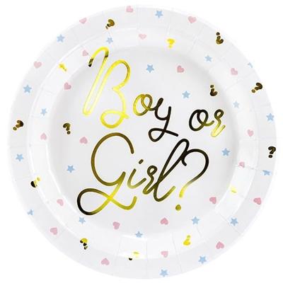 Bordjes Gender Reveal Party - 6 Stuks