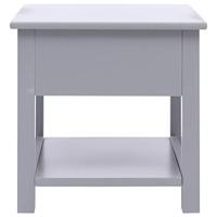 Bijzettafel 40x40x40 cm paulowniahout grijs - thumbnail