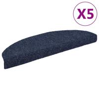 VidaXL Trapmatten zelfklevend 5 st 65x21x4 cm naaldvilt blauw - thumbnail