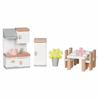 Goki houten poppenmeubels keuken, 20dlg.
