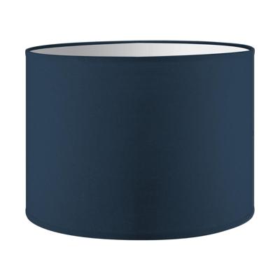 Lampenkap cilinder | rond | katoen | stoffen lampenkap | cilinderkap  | Ø25cm H19cm | blauw