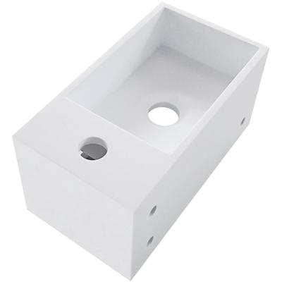 Wiesbaden Julia Fontein Rechts 35x20x16cm Solid Surface Mat Wit